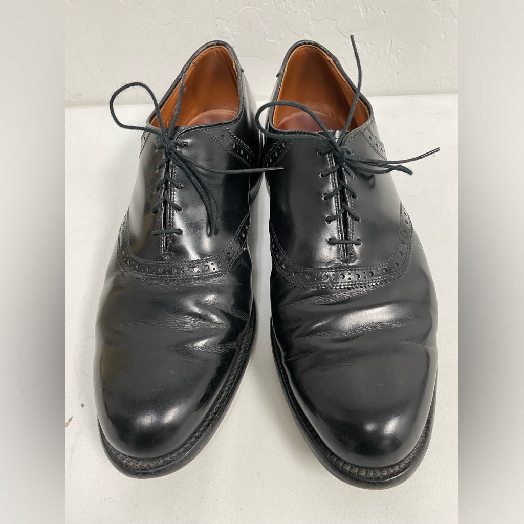 Allen Edmonds Made In Usa Saddle Polo Derby Shoe In Black Size 12 Eee $425